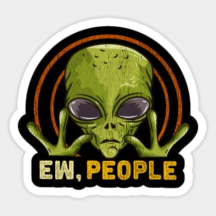 Ew People - Ufo Alien Gift Sticker